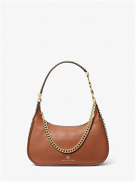 Piper Small Pebbled Leather Shoulder Bag 